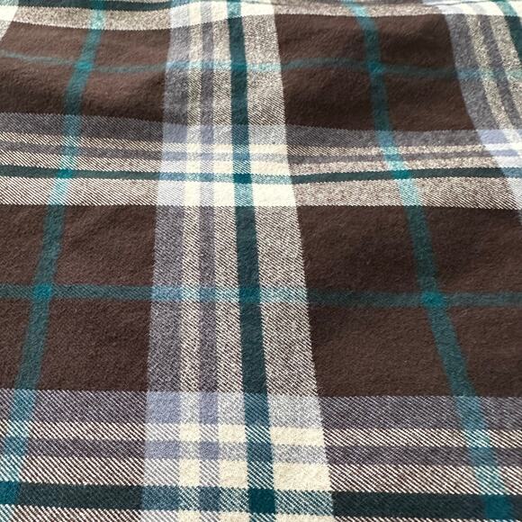 Carhartt Loose Fit Plaid Shirt Brown Green Cotton XL Regular Workwear Utility - Picture 10 of 11